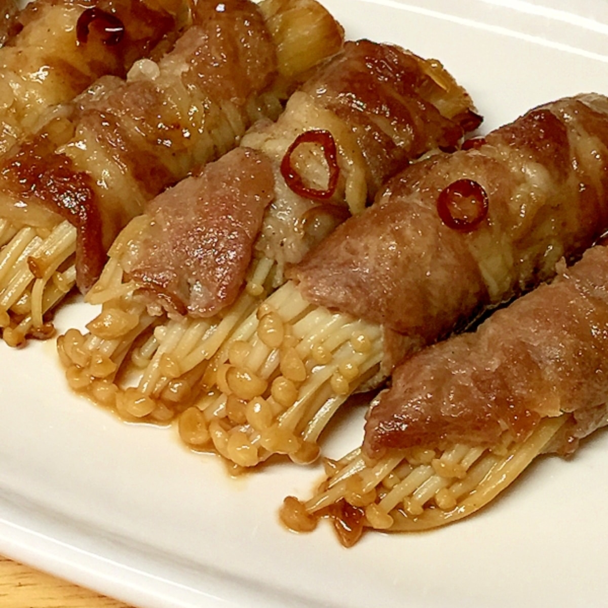 甘辛 お弁当 夕食に えのきの豚ロース巻き レシピ 作り方 By まかろん 楽天レシピ